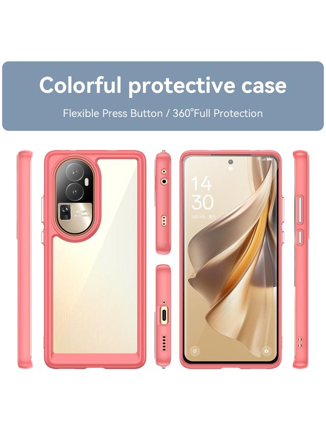 erorex Case For OPPO Reno10 Pro+ Colorful Series Acrylic Hybrid TPU Phone Case - Image 2