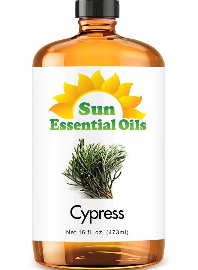 Sun Essential Oils 16oz - Cypress Essential Oil - 16 Fluid Ounces - Image 1