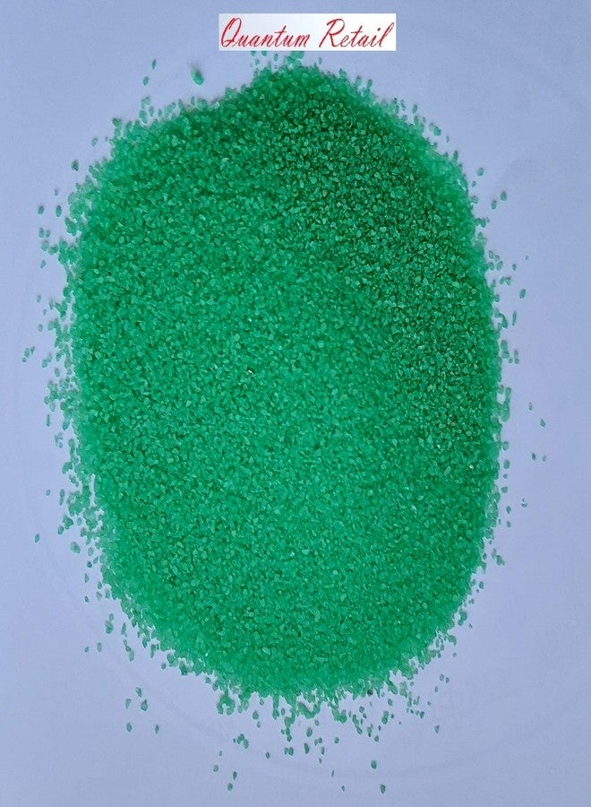 Quantum Retail Sugar Size Green Quartz Sand Gravel & Substrate for Aquarium Decoration, Home and Garden Decor & Vase fillers (4 KG) - Image 2