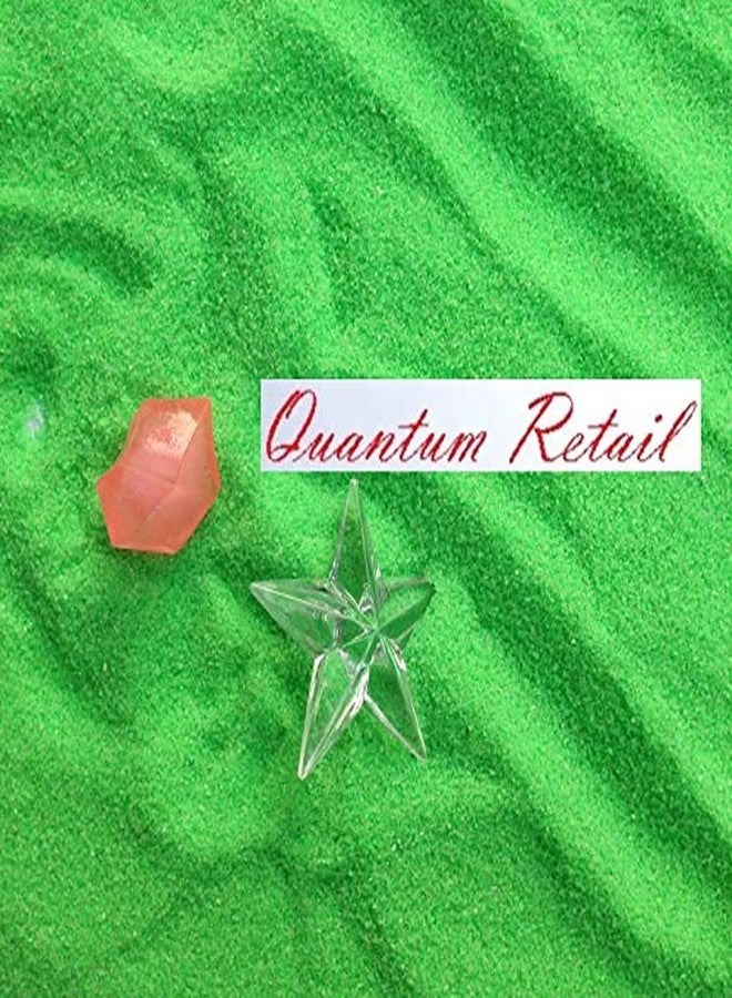 Quantum Retail Sugar Size Green Quartz Sand Gravel & Substrate for Aquarium Decoration, Home and Garden Decor & Vase fillers (4 KG) - Image 3