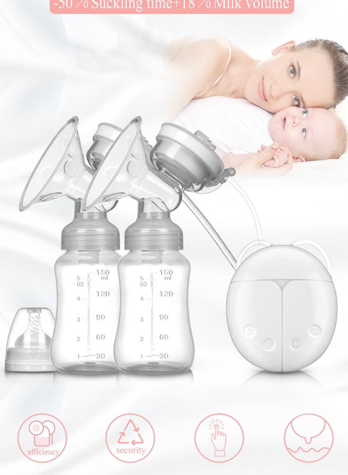 SOSEKO Hands Free Electric Double Breast Pump Superior Wearable Painless Automatic Breastfeeding - Image 1