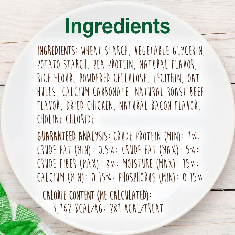 Nylabone Healthy Edibles Natural Dog Chews Long Lasting Roast Beef Flavor Treats for Dogs, Medium/Wolf (2 Count) - Image 5