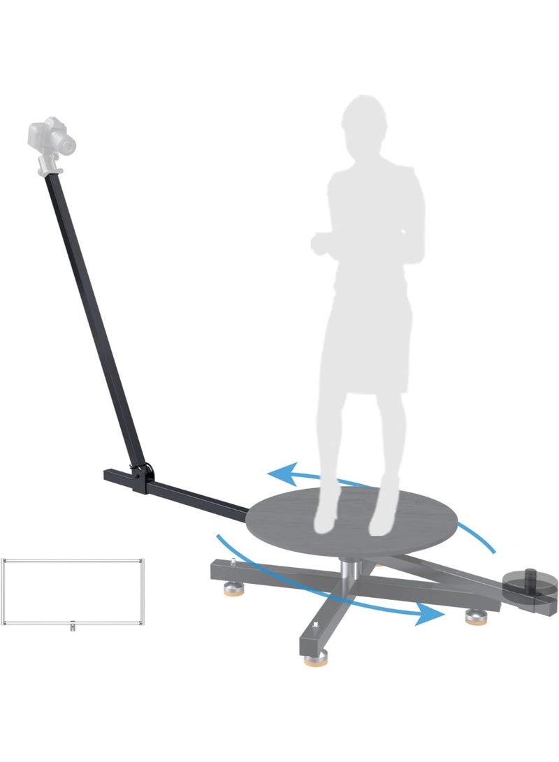 RAUBAY Y360MA1 360 Degree Spinner Extension Kit (Standard Version) – 48" Adjustable Poles, 20"x41" Background Kit, 330lbs Load Capacity, For Portrait, Bullet-Time & Product Photography - Image 1