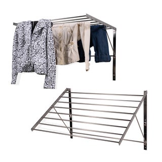 brightmaison Wall Mount Clothes Drying Rack  Laundry Room Organizer 65 Yards Drying Capacity Stainless Steel Silver Set of 2 Laundry Rack - pzsku/ZD69133572EBCAE2EBEBAZ/45/1750416767/a66f8896-b7de-4da2-b9c3-6d7e9034331e