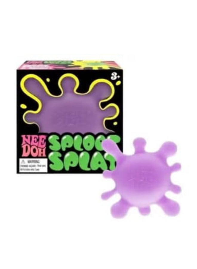 Needoh Schylling NeeDoh Sploot Splat Squishy Toy, Stress Relief Sensory Fidget Toy for Kids & Adults, Viral Squeeze Toy for Anxiety & ADHD, Soft Slow-Rising Splat Ball, 3+ Age, - Image 1