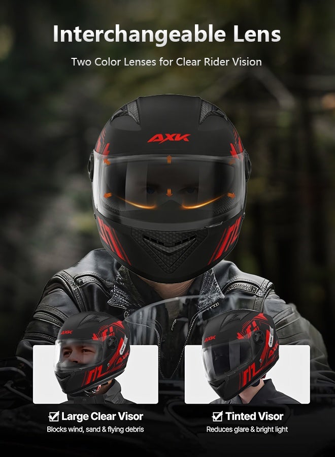 AXK 3c Certification Electric Motorbike Helmet Locomotive Four Seasons Riding Full Helmet - Image 5