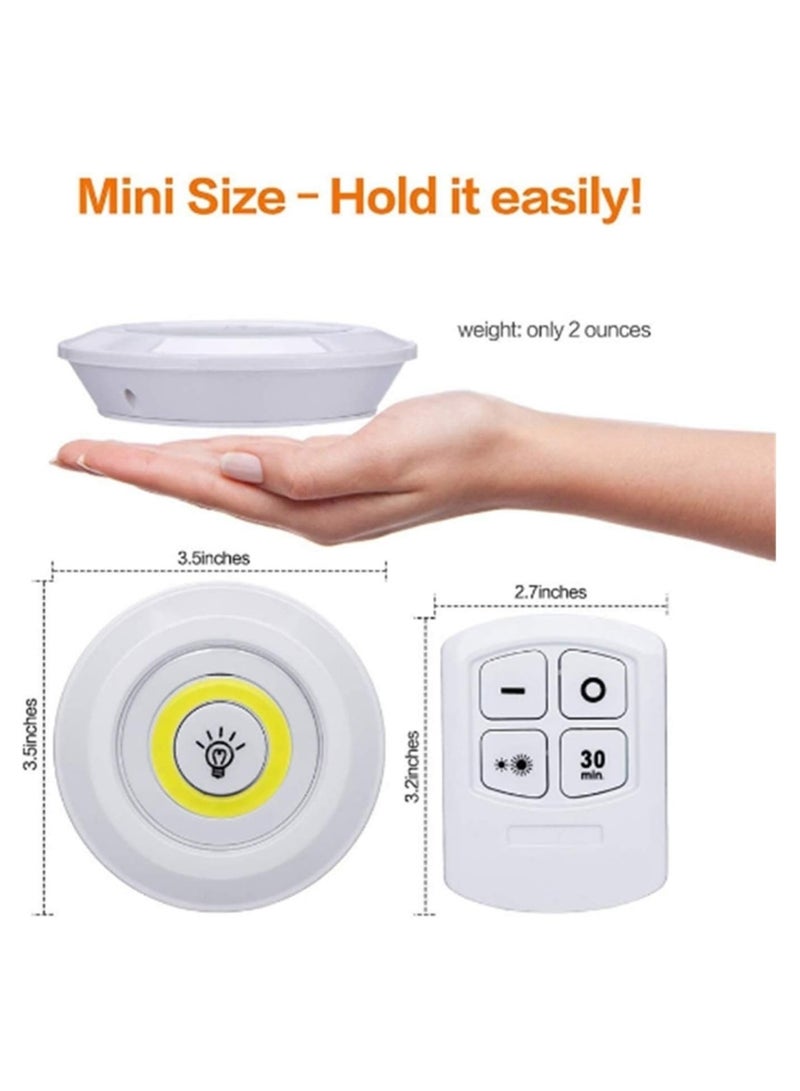 إضاءة LED قابلة للتعتيم تحت الخزانة مع جهاز تحكم عن بعد، وخزانة تعمل بالبطارية وإضاءة خزانة الملابس للحمام وخزانة الملابس - Image 5