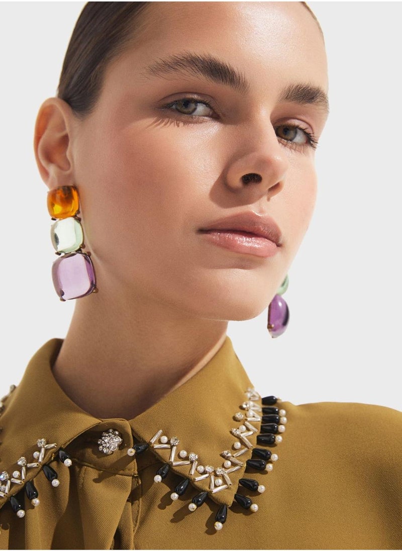 جون فستان ميدي برقبة مزخرفة - Image 4