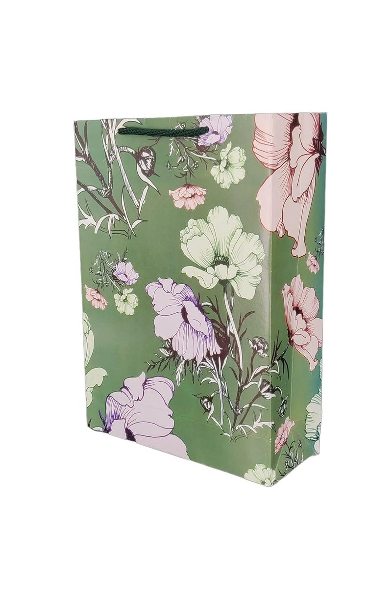 Arrow Paper Products Popudi Flower Return Gift Bags For Gifting Weddings BirthdayHoliday Presents Pack Of 80 28X20X75 CmMulticolor