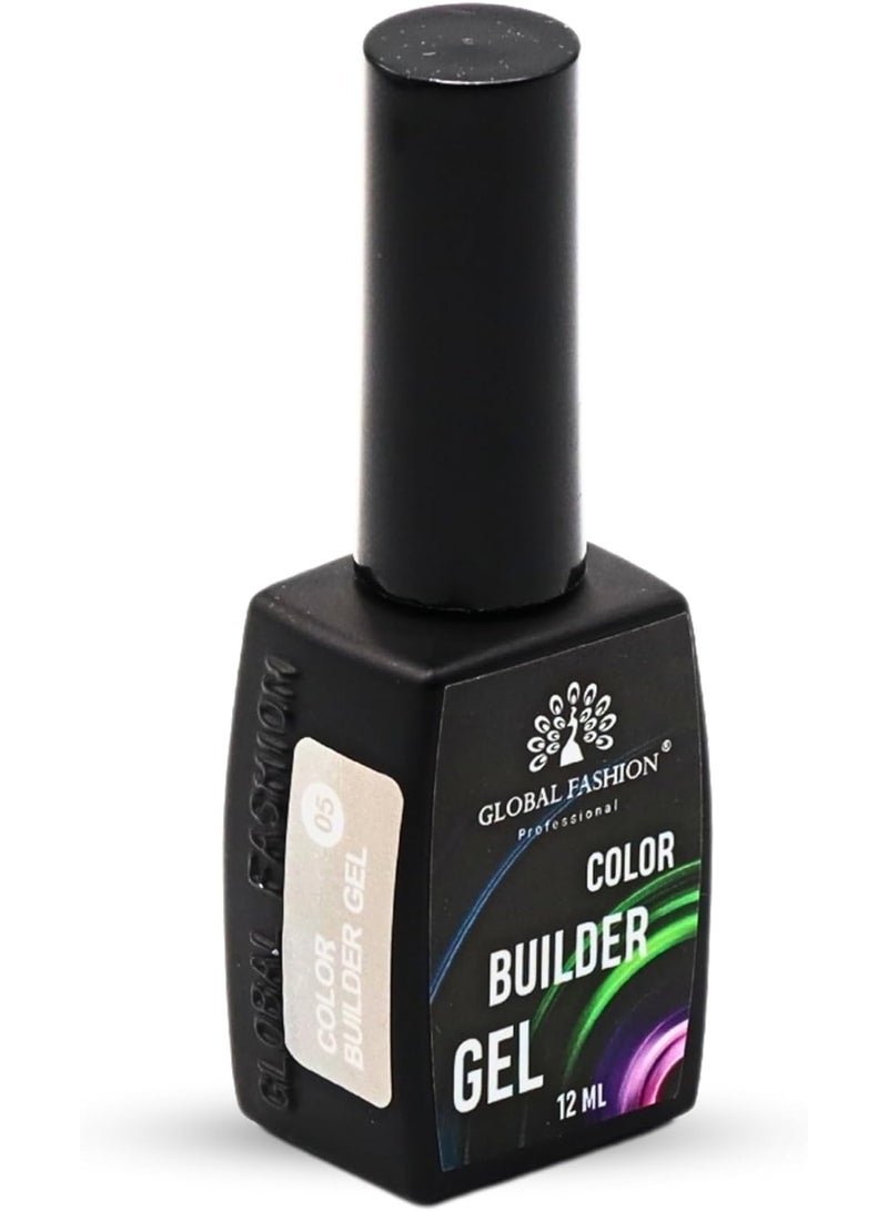 GLOBAL FASHION Professional Color Builder Gel 12Ml - Long-Lasting, Chip-Resistant Manicure  (Color 05)  - Image 3