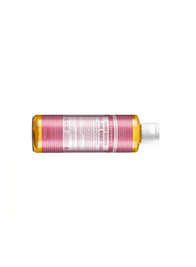 Dr. Bronner's All-One Magic Soap Cherry Blossom 240ml - Image 2