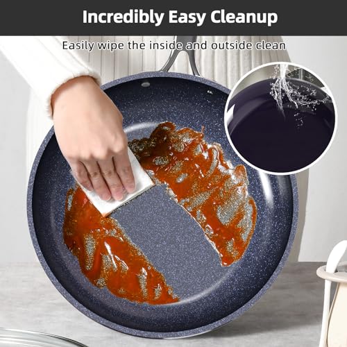 Nuwave Lux 13pc Forged Lightweight Cookware Set PFAS Free, Healthy G10 Duralon Ceramic Coating, Ultra Non-Stick, Stay-Cool Handles, Works on All Cooktops & Induction Ready - Image 4