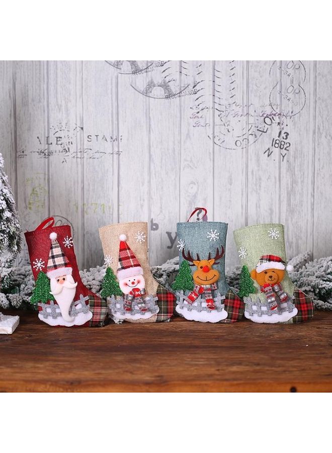 NIBEMINENT 2-Piece Decoration Medium Dolls Socks Gift Bag Multicolour - Image 5