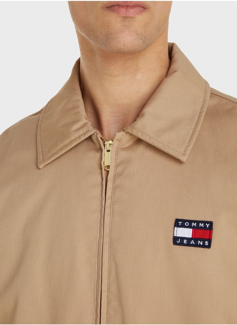 TOMMY JEANS - Pocket Detail Zippered Jacket - Image 1
