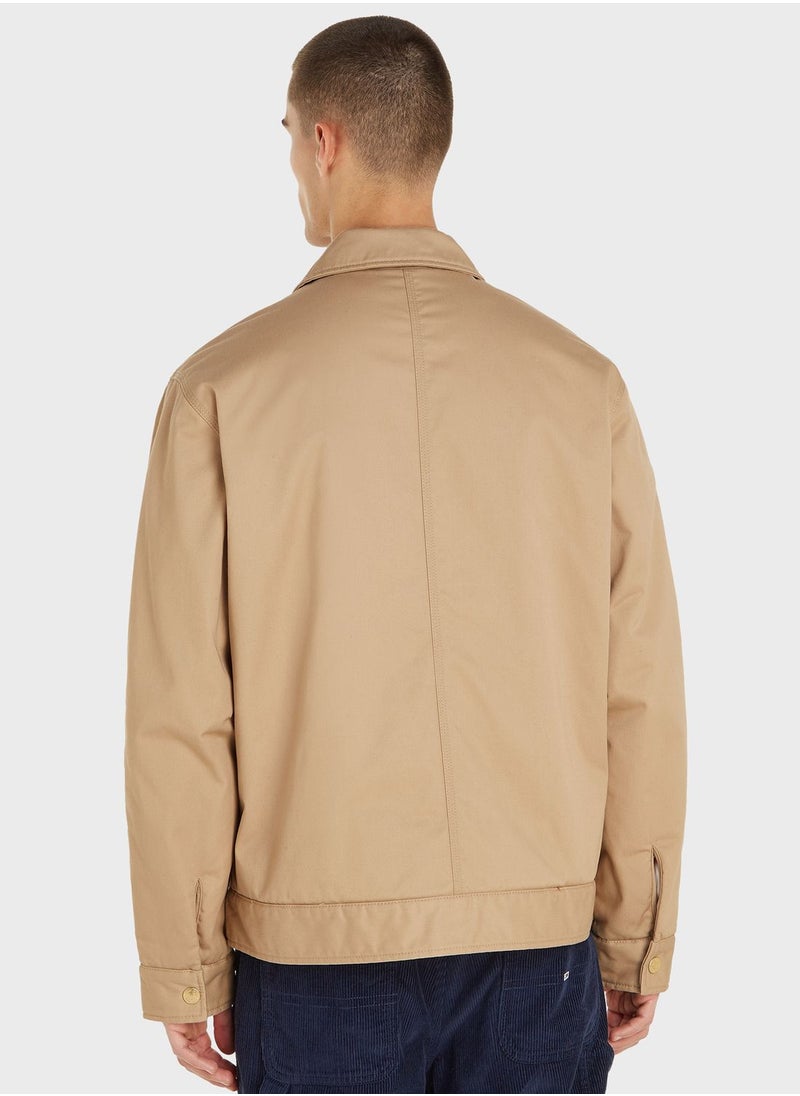 TOMMY JEANS - Pocket Detail Zippered Jacket - Image 1