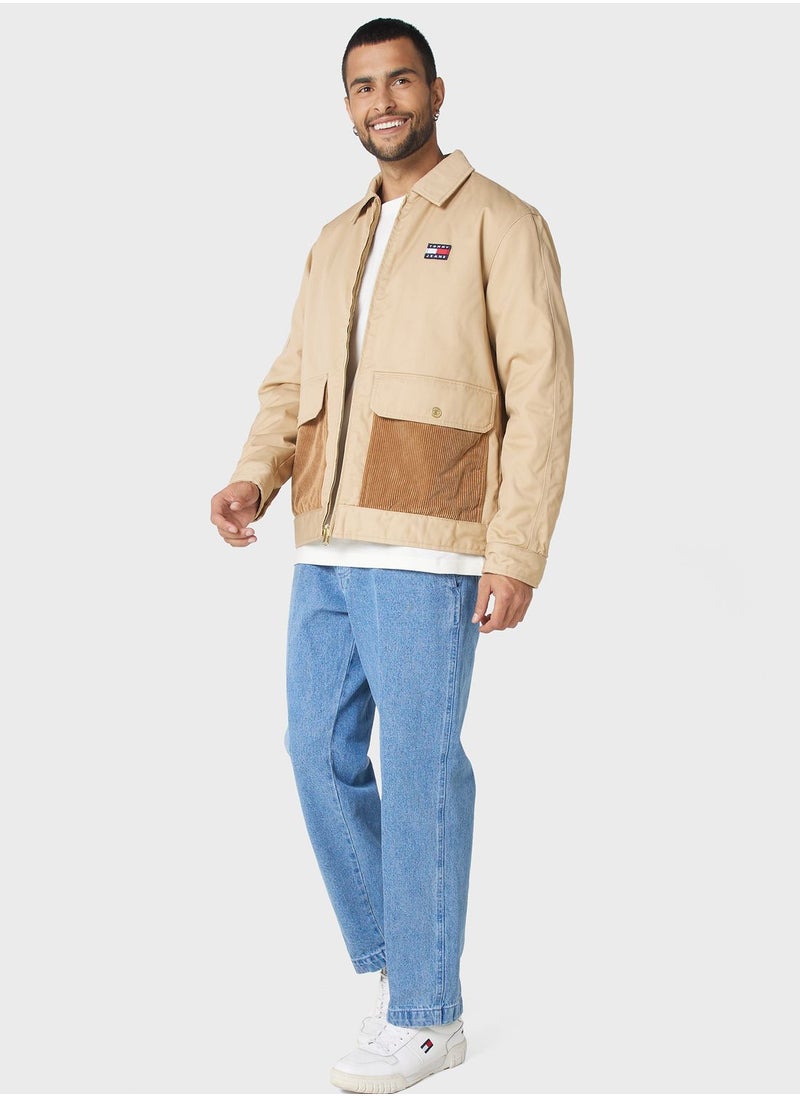 TOMMY JEANS - Pocket Detail Zippered Jacket - Image 1