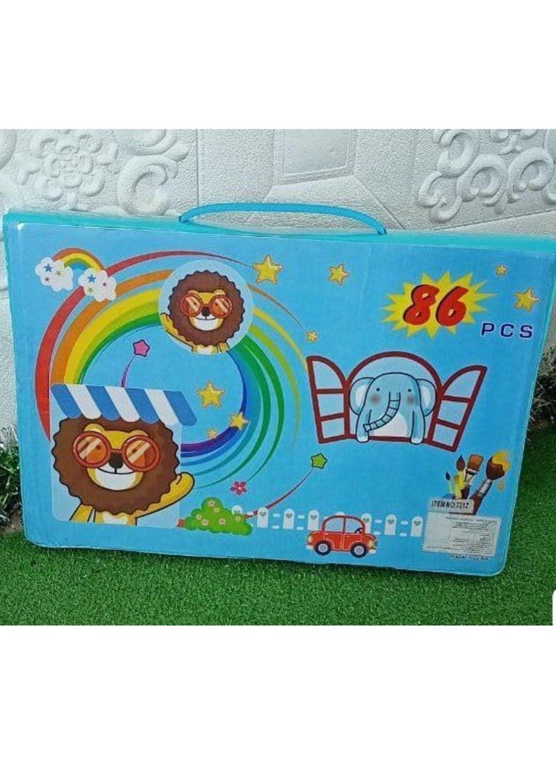 Art Set 86-Piece Variety Drawing Painting Crayons Color Pencils Markers Great Gift for Children - Image 2