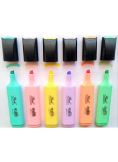 Masis Pastel Color Highlighter Marking Pen Pack of 6  - Image 3