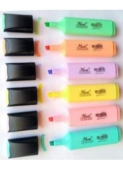 Masis Pastel Color Highlighter Marking Pen Pack of 6  - Image 1