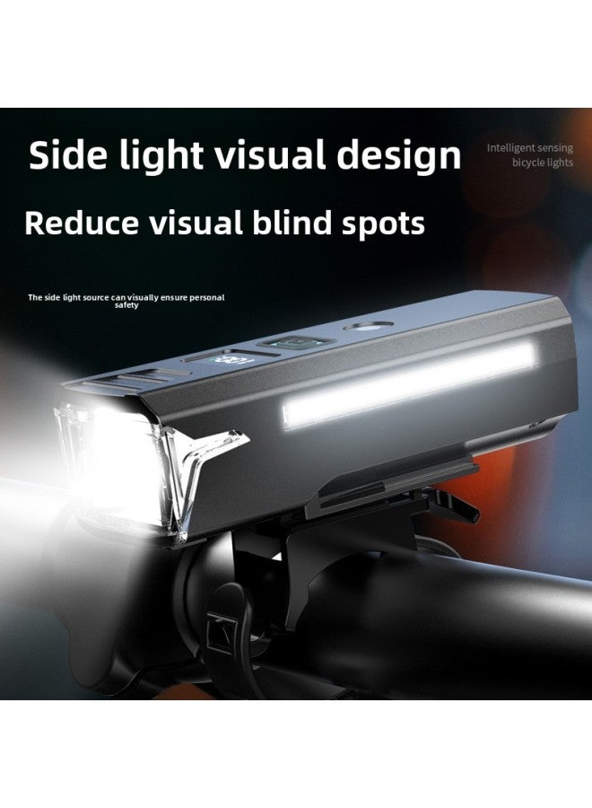 Loquat Strong Light Induction Bicycle Light Outdoor Night Riding Headlight Single Car Light Cycling Light TYPE-C Charging Digital Electric Display-Colour:Luxury Model With High Lumens, High Capacity, Lcd D - Image 5