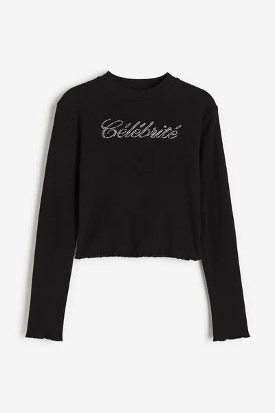 H&M Kids Ribbed Cropped Top