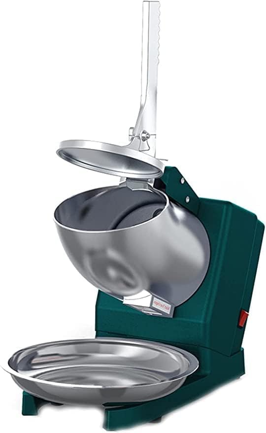 Mammoth Electric Home Commercial Use 3 Knife Ice Crusher 250W Commercial Ice ShaverThe Amount of Crushed Ice 65KGHHeavy Duty Stainless Steel Blade Cold DrinksThree Blades Snow Cone Maker Blue  - Image 1