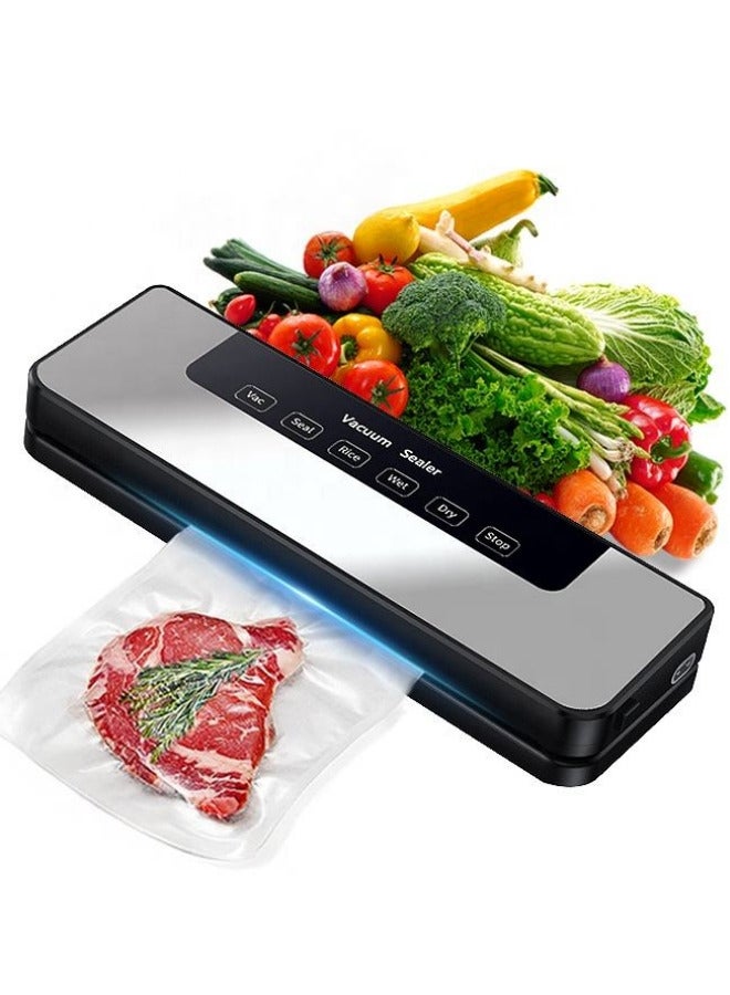 جوشبيرغ آلة تغليف الطعام بالتفريغ مع 50 كيس، شفط قوي، 5 أوضاع في 1 للأطعمة الجافة والرطبة، آلة تغليف الطعام بالتفريغ تحافظ على اللحوم والخضروات طازجة لفترة أطول - Image 1