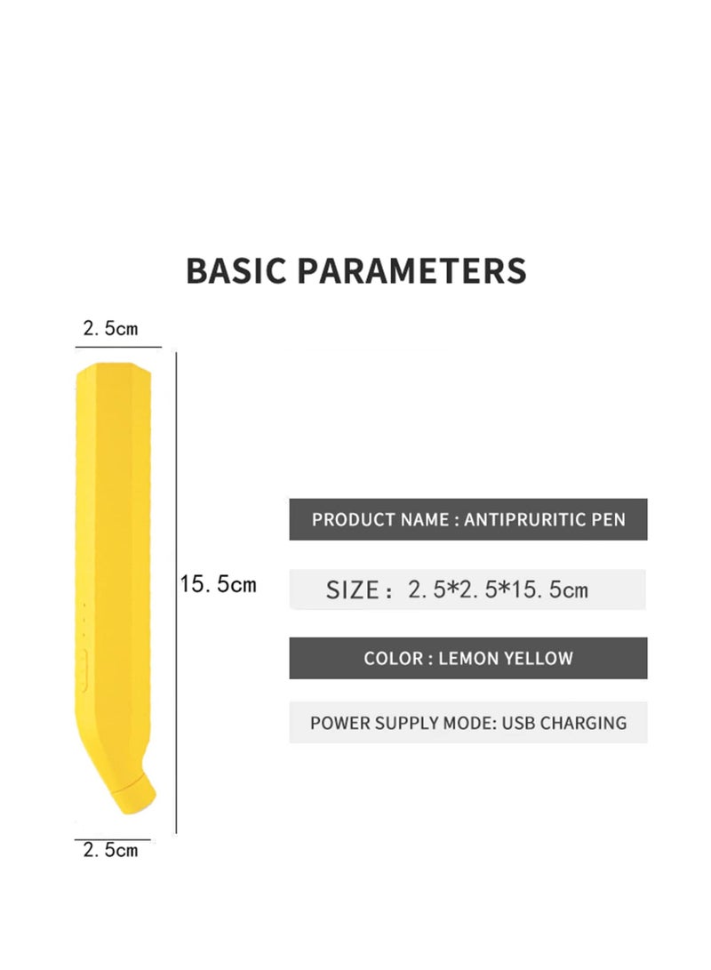 Excefore Insect Sting Bite Relief Electronic Mosquito Bites Itching Treatment Tool Thermal Frequency Pulse Anti Pruritic Stick Fast Symptom Relief Reduce Pain Portable USB Rechargeable - Image 2