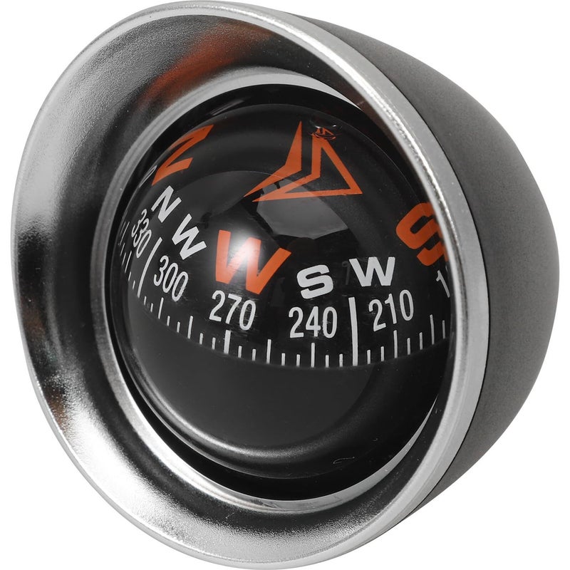 Homoyoyo Automotive Compass Ball With Adhesive Base Black Marine Dash Mount For Cars Boats Outdoor Navigation - Image 2