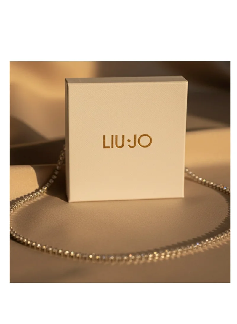Liu Jo  Liu Jo Onyx Silver Necklace - LJ2475 for Women | Best Price UAE