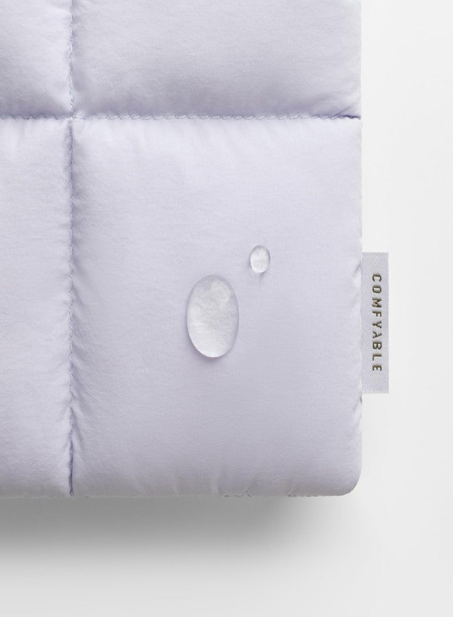 Comfyable Puffy Tablet Sleeve 7-8 Inch Compatible for iPad mini 7 2024 A17 Pro, Mini 6 2021 A15, Quilted Puffer Tablet Carrying Case for Women Men, Lavender - Image 4