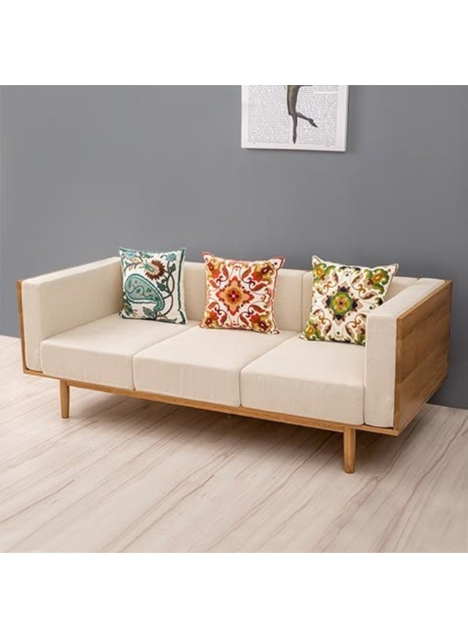 HomeJoyz | Royal Riverbend Sofa - Velvet Fabric - Swedish Wood Frame - Image 1