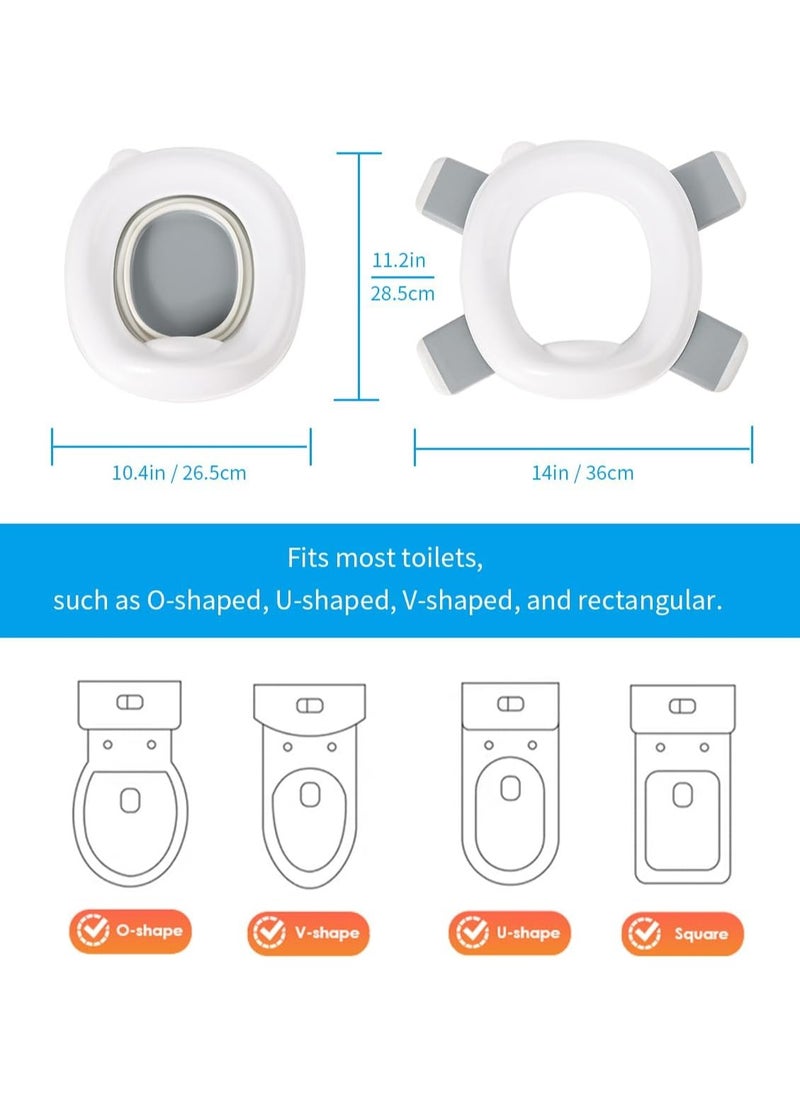 ARCOON - ARCOON Baby Potty Training Seat, 3 in 1 On-The-Go Potty Training Seat, Foldable Portable Non-Slip Design with Disposable Bags - Image 1