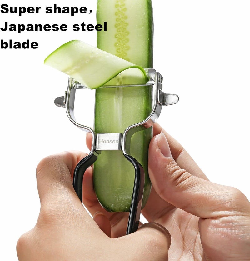 Honsen Ultra Sharp Stainless Steel Vegetable Peeler For Potatoes, All Fruits & Veggies - Image 4