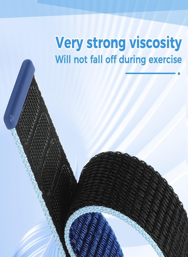 Acortjl 2PCS Nylon Watch Band Compatible with Samsung Galaxy Fit 3, Soft Breathable Adjustable Sport Nylon Loop Replacement Wristbands for Galaxy Fit3 SM-R390 Watch for Women Men - Image 4