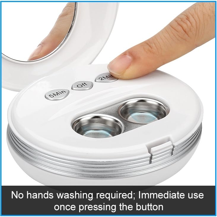 BlumWay Contact Lens Cleaner Machine, Blumway Ultrasonic Contact Lens Cleaner with USB Charger, Small & Portable, Fit Disposal Soft Lens, Hard Lens, Contact Lens, Colored Lens, RGP Lens & OK Lens  - Image 4