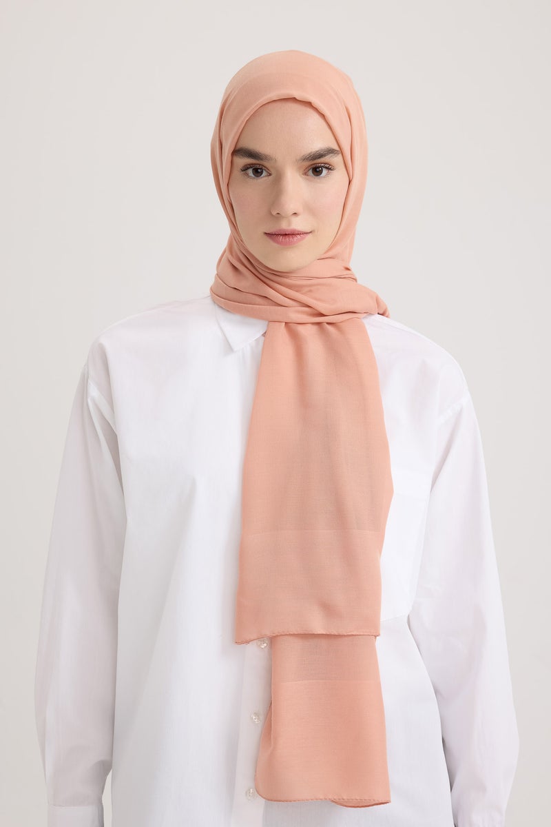 DeFacto Pink Woman Woman Hijab Shawl Casual - Image 2