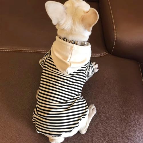 Wiz BBQT Dog Hoodies for Small Medium Large Dogs,Matching Dog and Owner Clothes Separately Sold, Striped Dog Shirts,Boy Girl Cat Dog Birthday Christmas Outfits (for Pets, XS - Chest 11.8") - Image 4