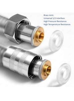 Rubik Shower Hose Pipe PVC Flex Anti Twist Heat Resistance Universal Replacement Kink and Leak Proof (2.5 Meter)  - Image 3