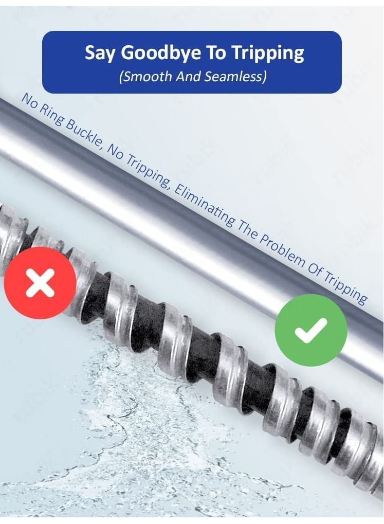 Rubik Shower Hose Pipe PVC Flex Anti Twist Heat Resistance Universal Replacement Kink and Leak Proof (2.5 Meter) - Image 4