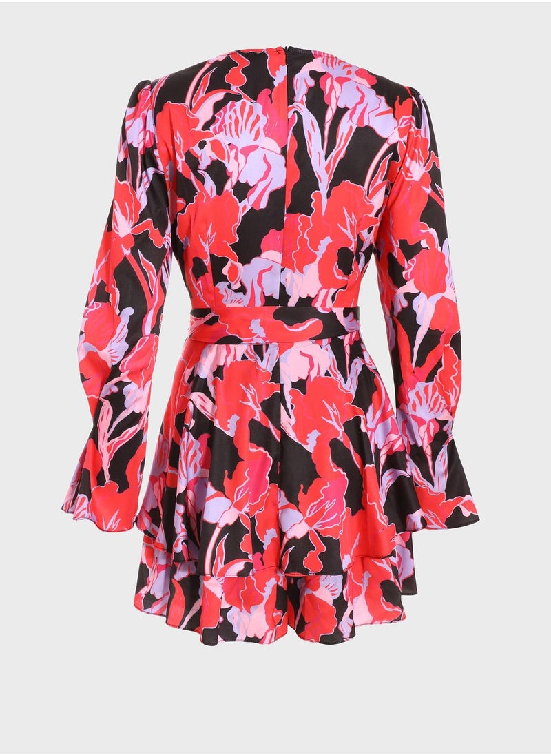 QUIZ Floral Print Dress  - Image 5