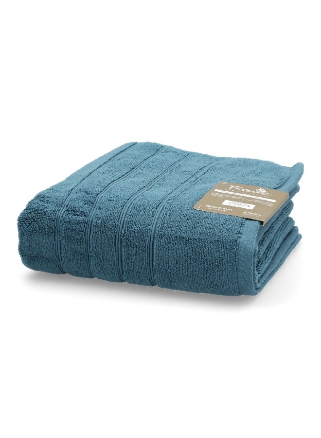 REVE Borabora Luxurious Cotton Absorbent Hand Towel Blue 50 x 100 cm - Image 2