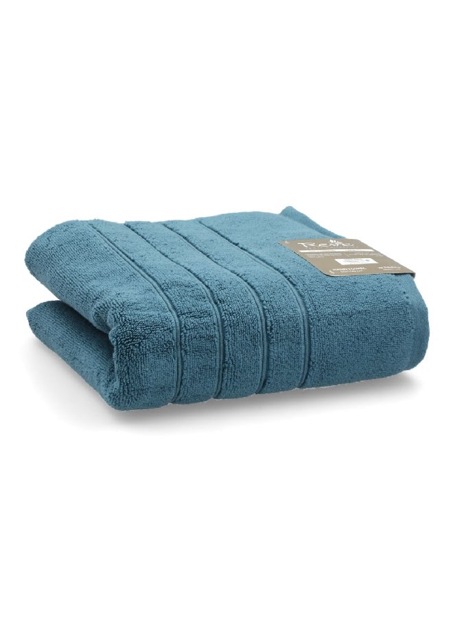 REVE Borabora Luxurious Cotton Absorbent Hand Towel Blue 50 x 100 cm - Image 3