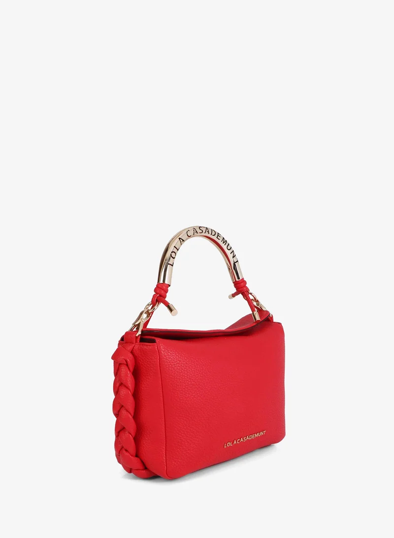 لولا كساديمونت Red Crossbody Bag with Metal Handle