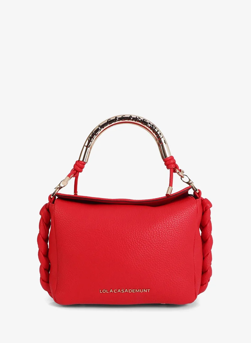لولا كساديمونت Red Crossbody Bag with Metal Handle