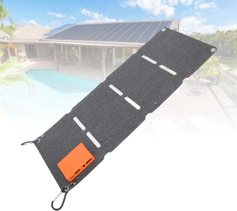 Ejoyous 40W Portable Solar Charger, USB Foldable Solar Charger with 4 Solar Panels for Phones, Power Banks, Tablets - Image 2