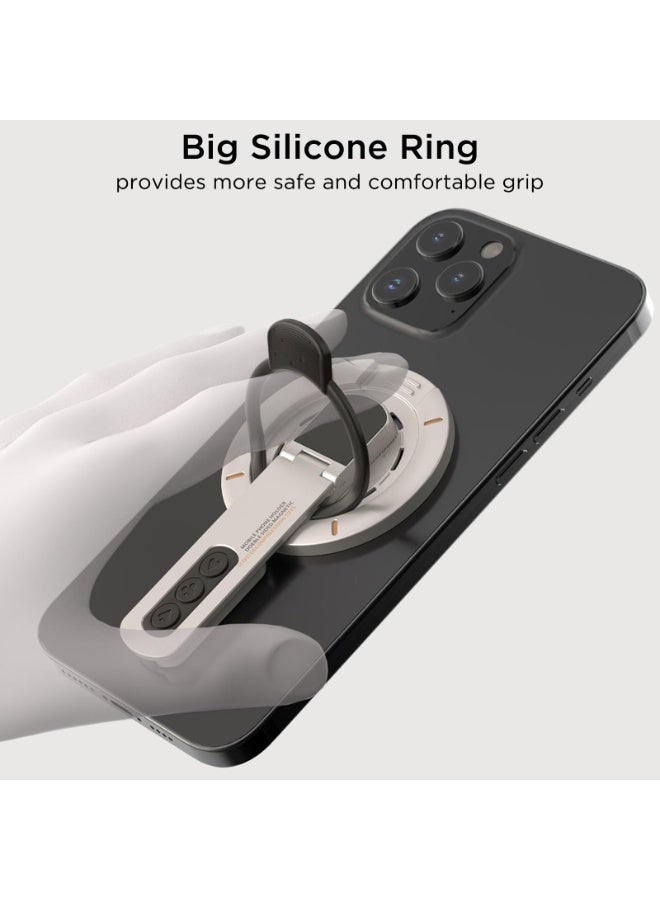 Tykonic 360° adjustable, magnetic decompression phone holder, compatible with MagSafe (strong magnetic adsorption), suitable for iPhone 16e/16/15/14/13/12 and all Samsung smartphones.