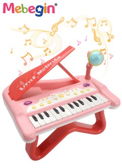 MEBEGIN Piano Keyboard Toy with Microphone, Multifunctional Electronic Piano Toy with Microphone, Preschool Learning Educational Instruments Toy, Great Toddler Musical Toy, Suitable for Kids Aged 3+ and Beginners to Practice, 29*25*29cm  - Image 2