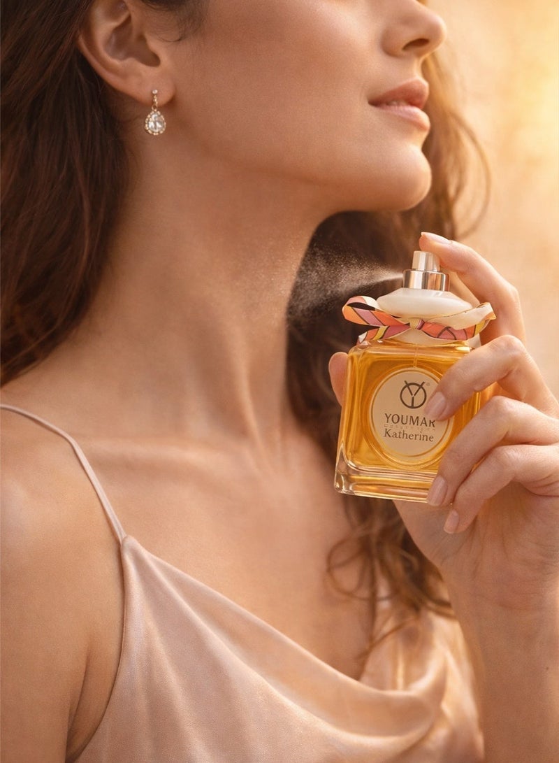Youmar Collection Katherine No. 0110 Luxury Long-Lasting Perfume for Women 100ML – Fresh, Warm Spicy & Sweet Floral Fragrance | Elegant Everyday Ladies Eau de Cologne | Perfect Gift for Her - Image 3