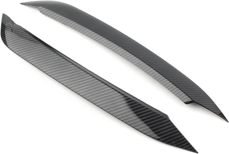 DEMULAX Carbon Fiber Headlight Eyebrow Trim for VW Polo - Image 1